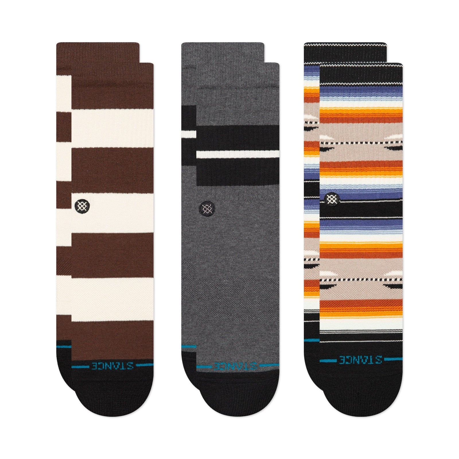 Stance We Were Young Crew Sock 3 Pack Multi Socks Stance 
