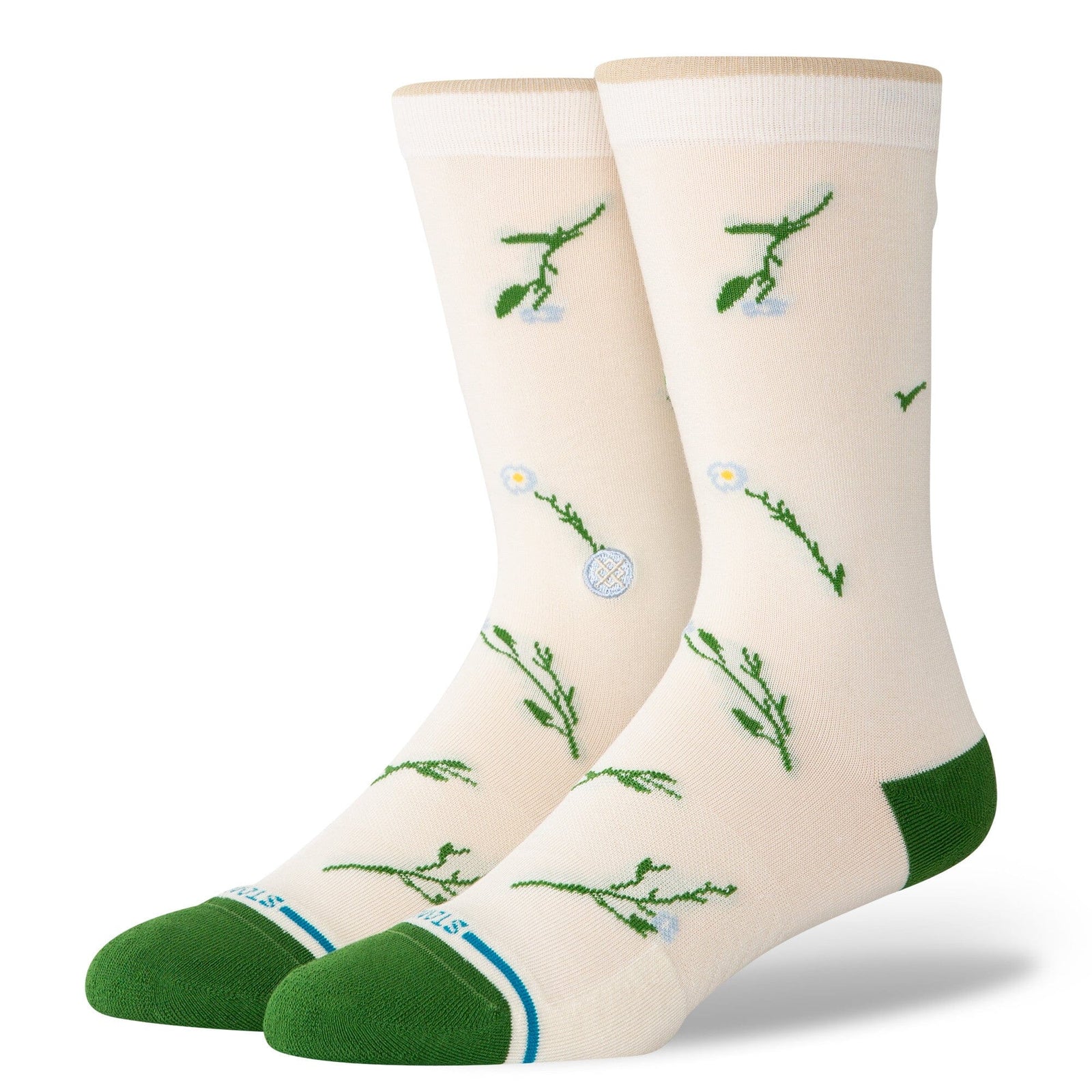 Stance Wildflower Crew Sock Ivory Socks Stance 