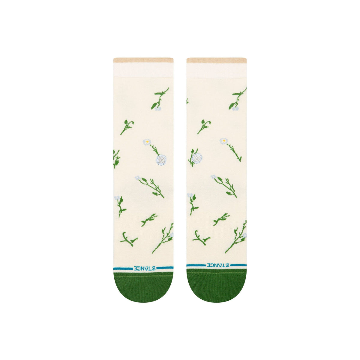 Stance Wildflower Crew Sock Ivory Socks Stance 