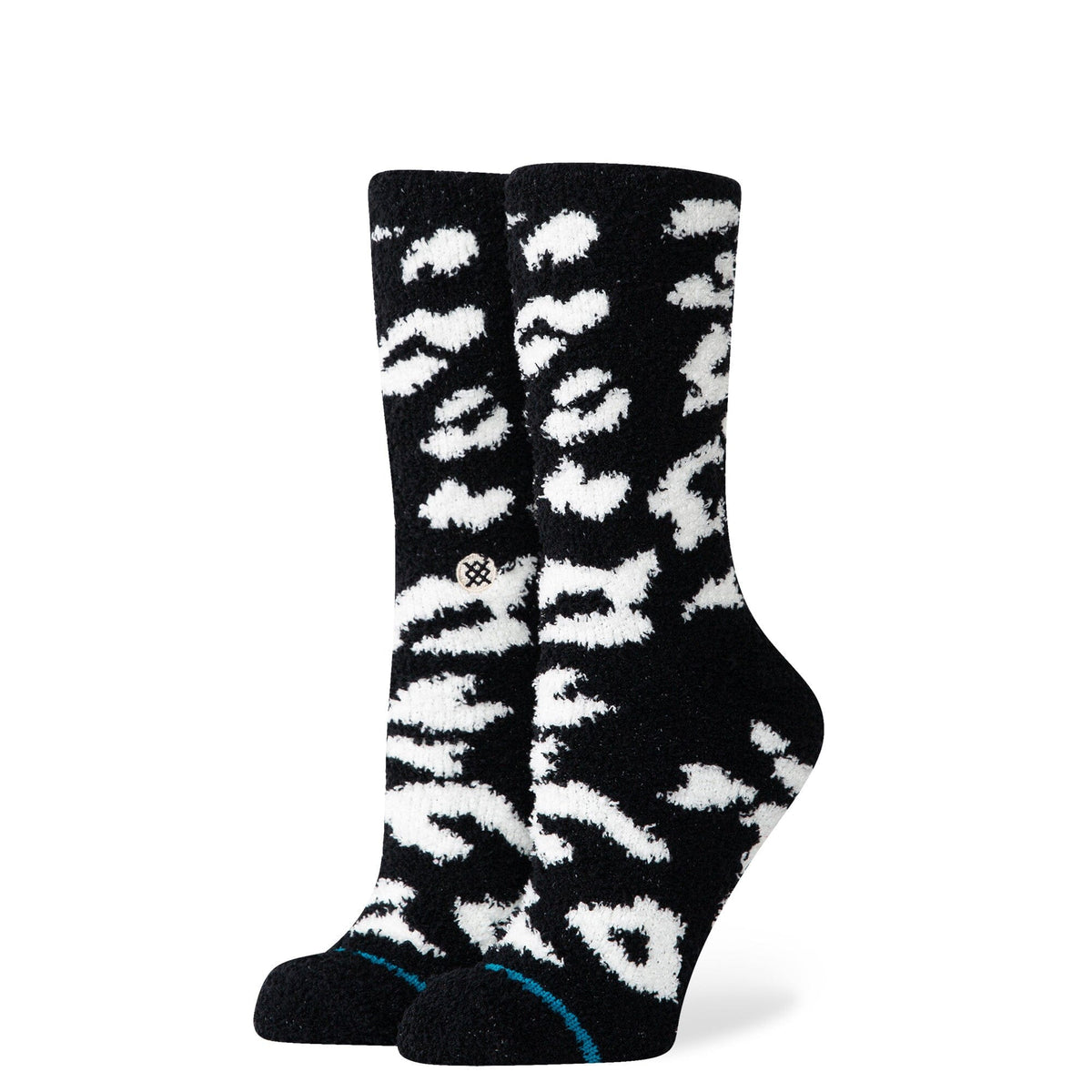 Stance Womens Purrfect Crew Sock Black Socks Stance 