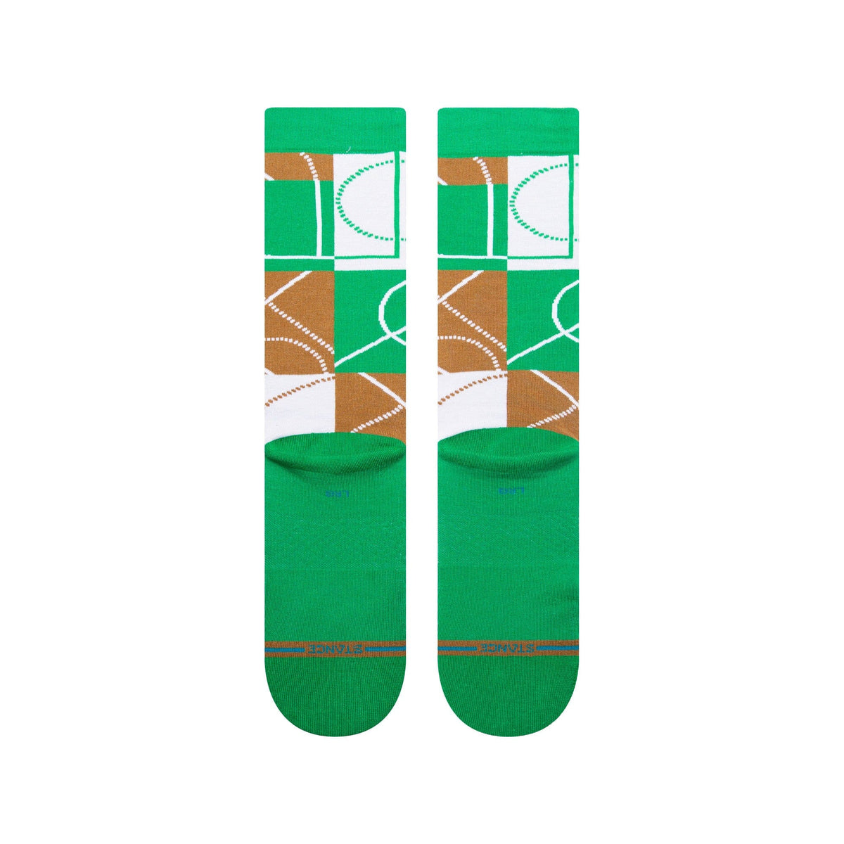 Stance Zone Crew Socks Boston Green Socks Stance 
