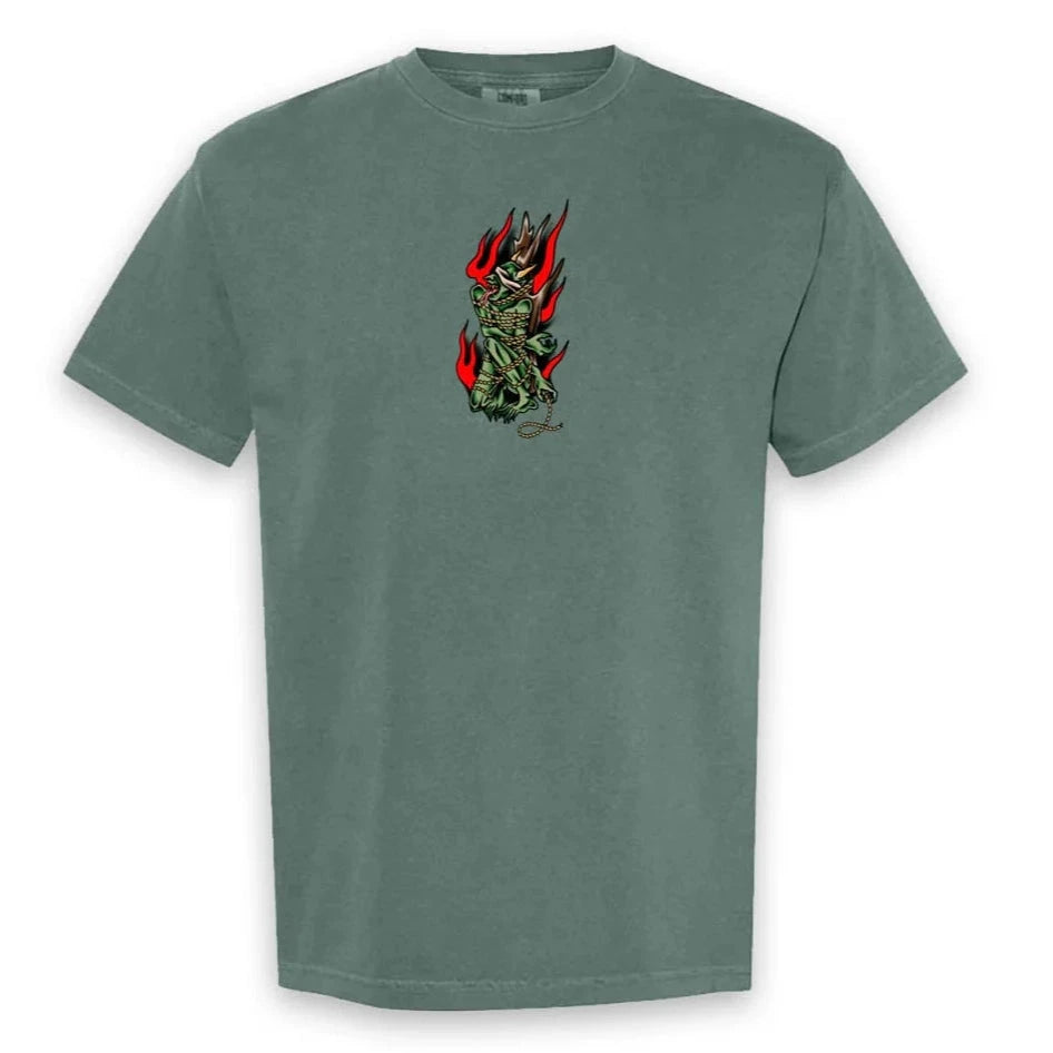 Terror of Planet X Jordan Rain Tee Pine Green Tees Terror of Planet X 