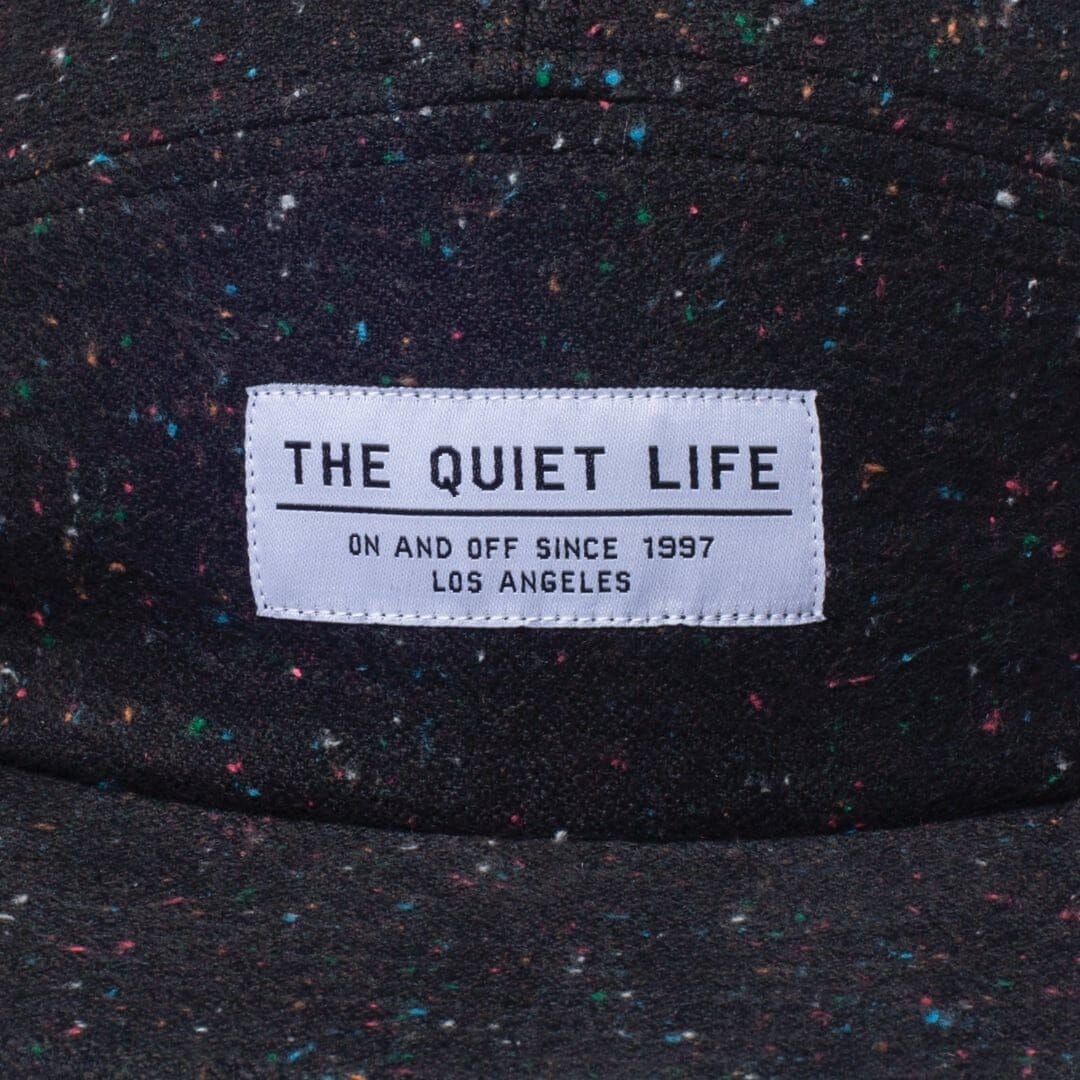 The Quiet Life Confetti 5 Panel Camper Hat Black/Confetti Hats The Quiet Life 