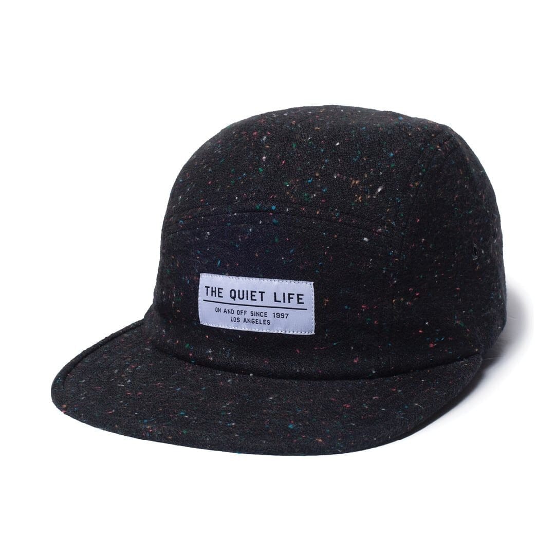 The Quiet Life Confetti 5 Panel Camper Hat Black/Confetti Hats The Quiet Life 