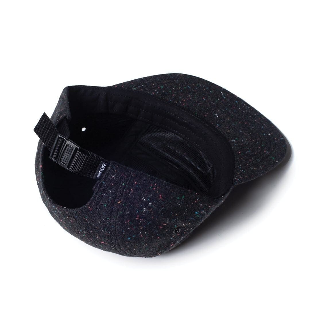 The Quiet Life Confetti 5 Panel Camper Hat Black/Confetti Hats The Quiet Life 