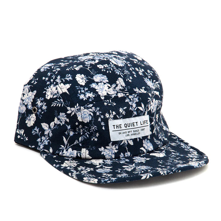 The Quiet Life Huntington 5 Panel Hat Navy Floral hats The Quiet Life 