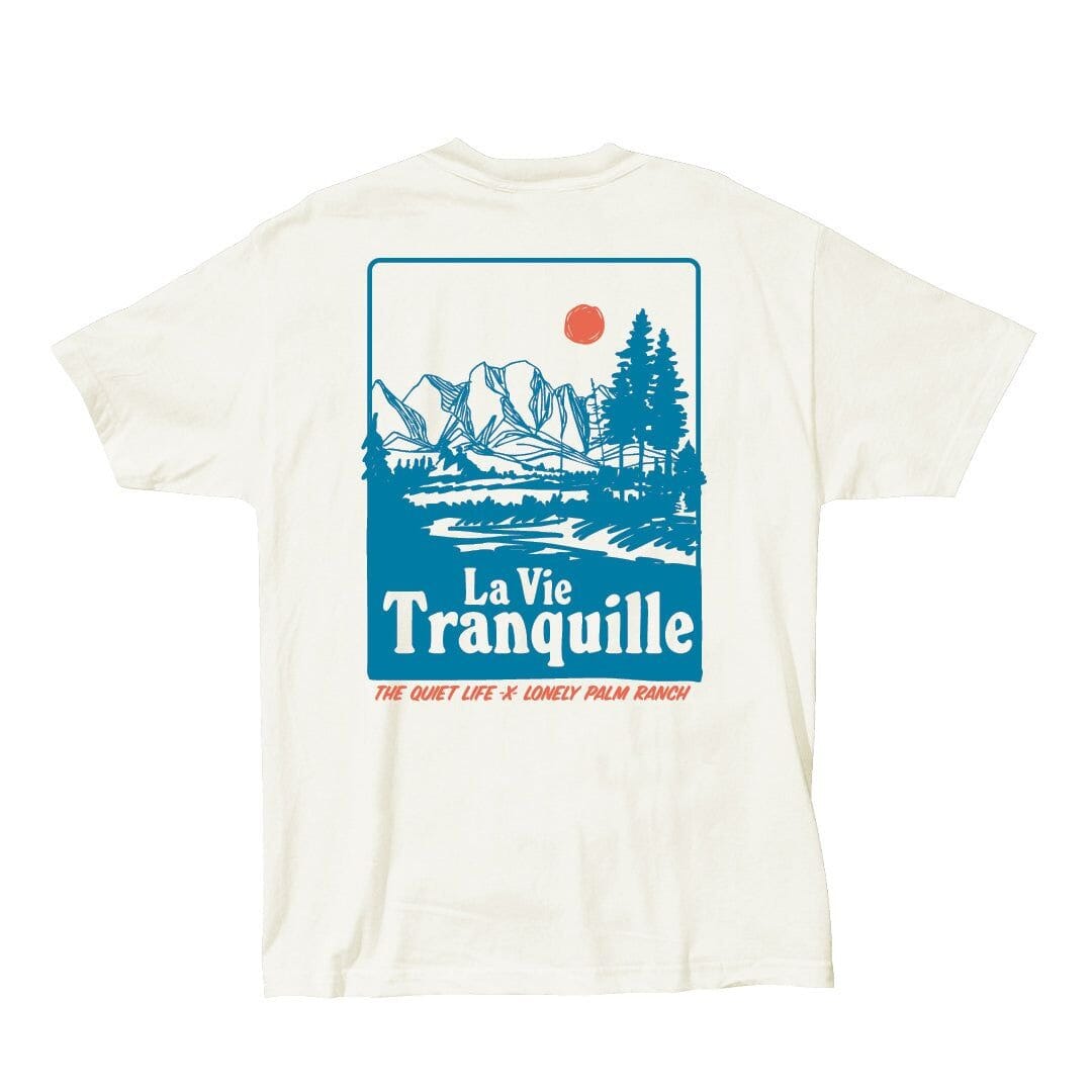 The Quiet Life La Vie Lonenly Palm Tee Cream Tees The Quiet Life 