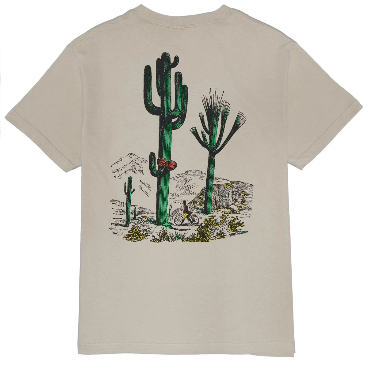 The Quiet Life Middle of Nowhere Desert Serif Tee Sand Tees The Quiet Life 