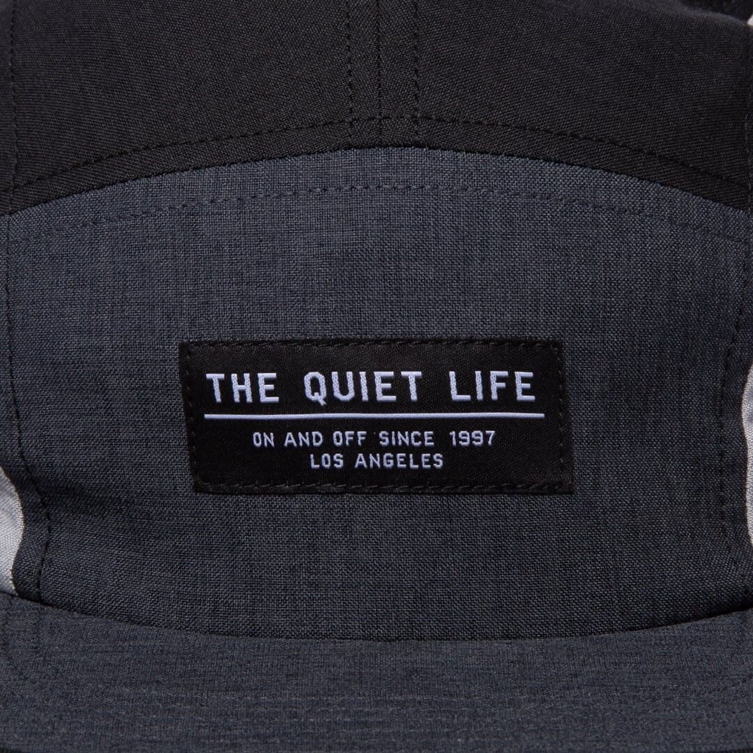 The Quiet Life Xanadu Color Blocked 5 Panel Hat Black/Grey Hats The Quiet Life 