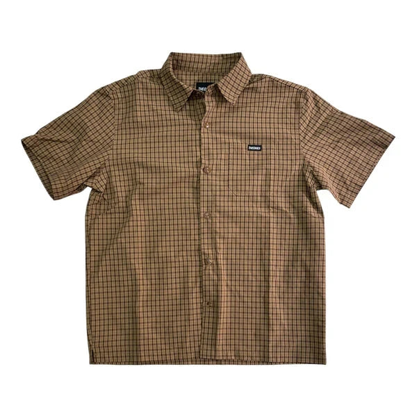 Theories Avignon Flannel Button Up Caramel shirts Theories 