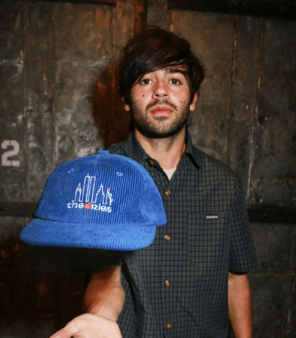 Theories Big Apple Strapback Cap Corduroy True Blue hats Theories 