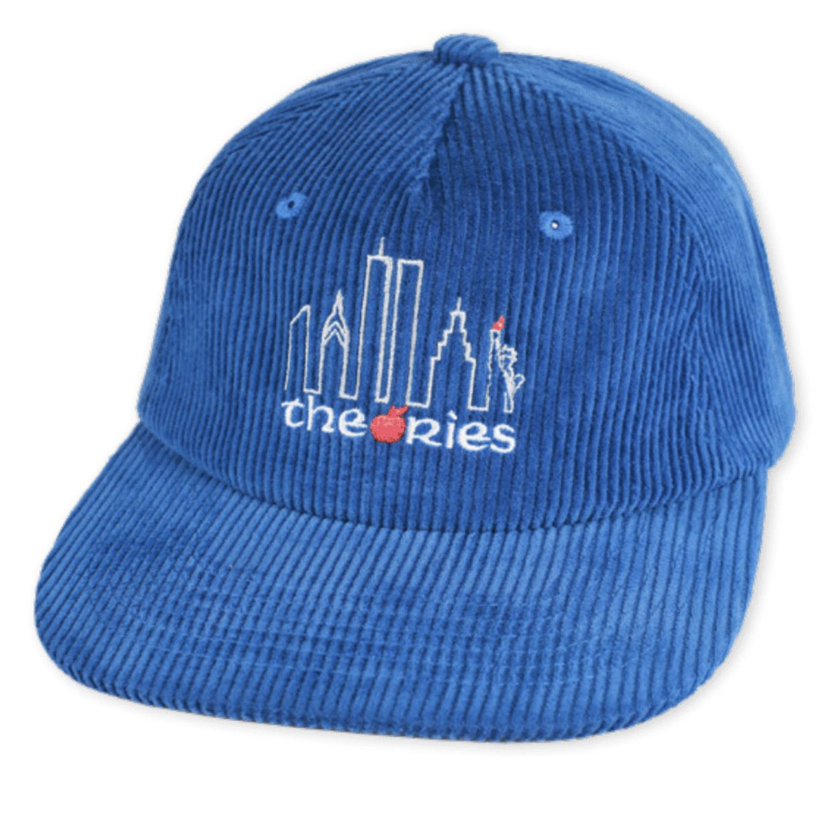 Theories Big Apple Strapback Cap Corduroy True Blue hats Theories 