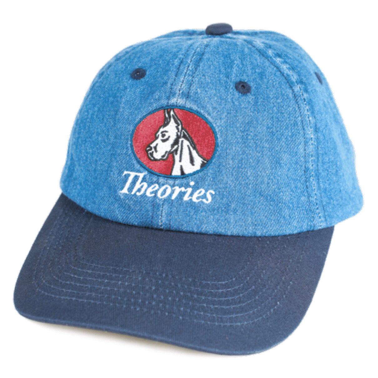 Theories Champ Strapback Cap Denim Blue hats Theories 