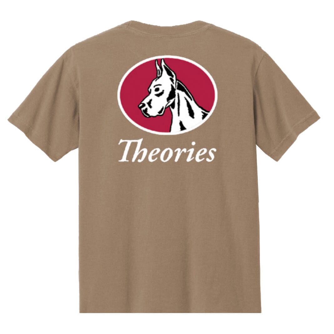 Theories Champ Tee Garment Dyed Faded Brown Tees Theories 