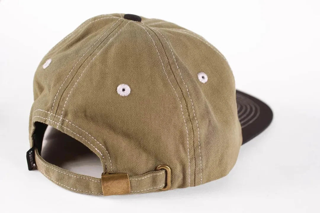 Theories Scribble Herringbone Strapbacj Hat Olive/Black Hats Theories 