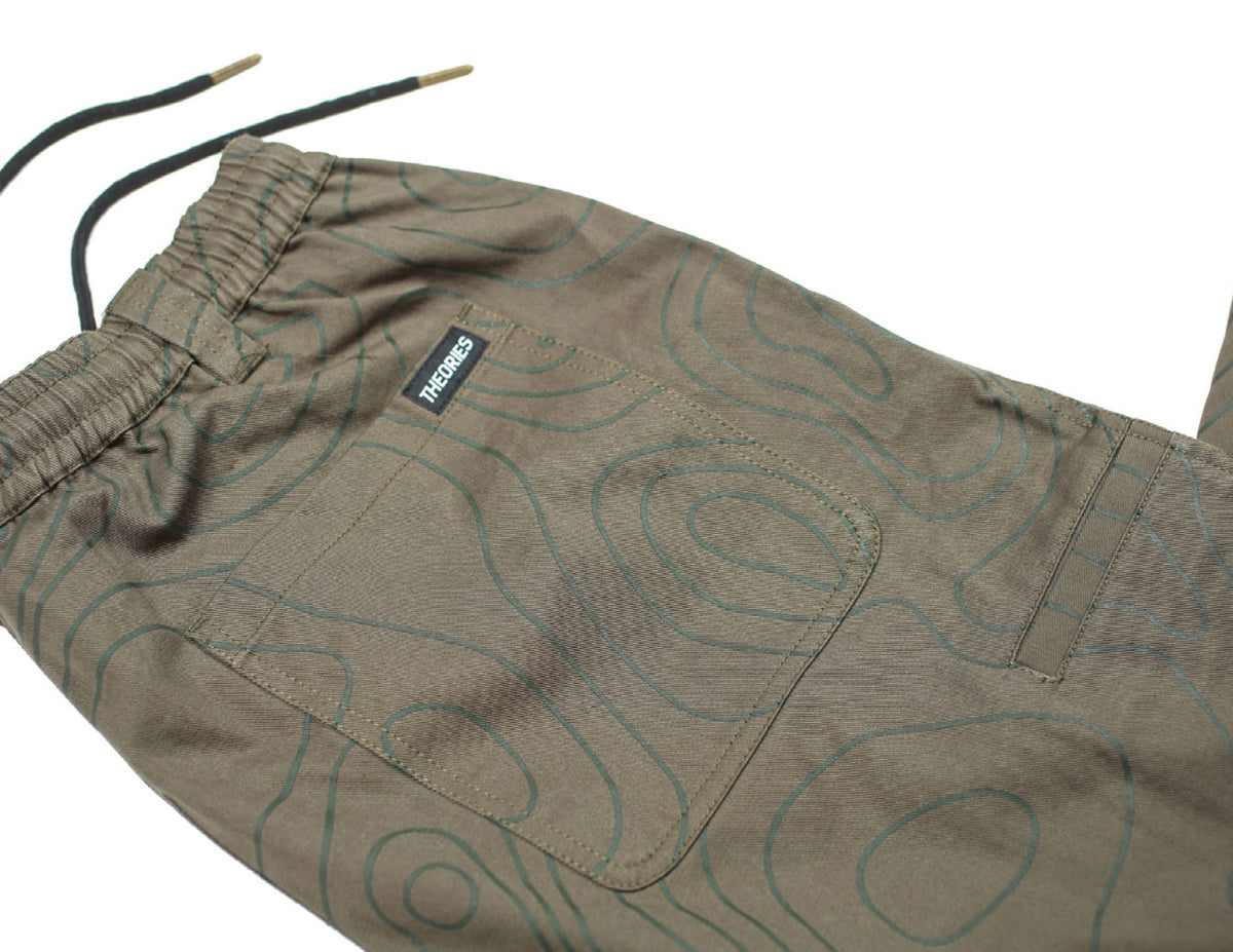 Theories Stamp Lounge Pant Contour Green Pants Theories 