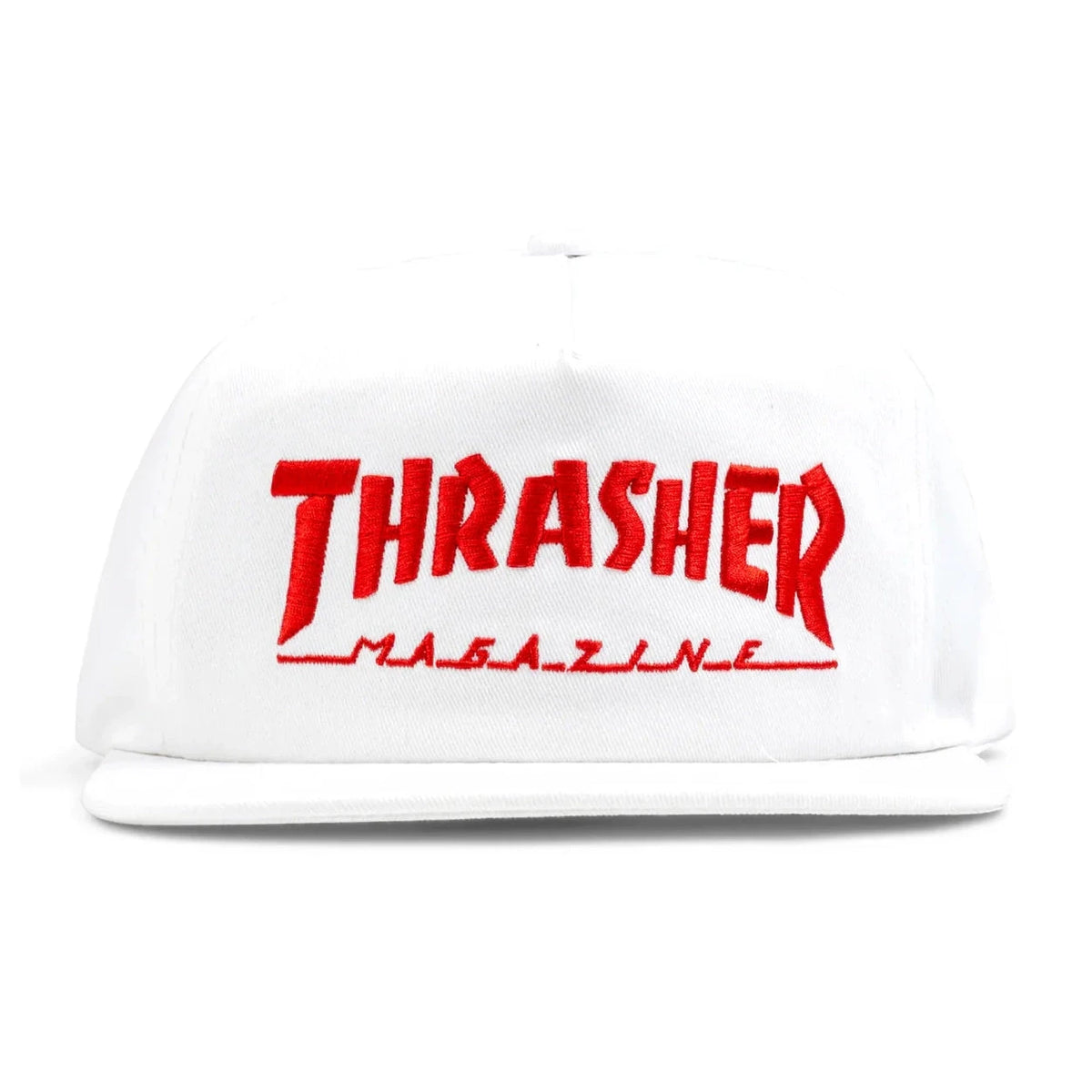 Thrasher Mag Logo Snapback White hats Thrasher Magazine 