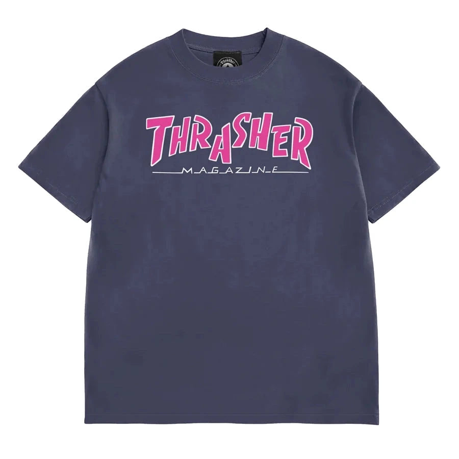Thrasher Parra Mag Boxy Tee Navy tees Thrasher Magazine 