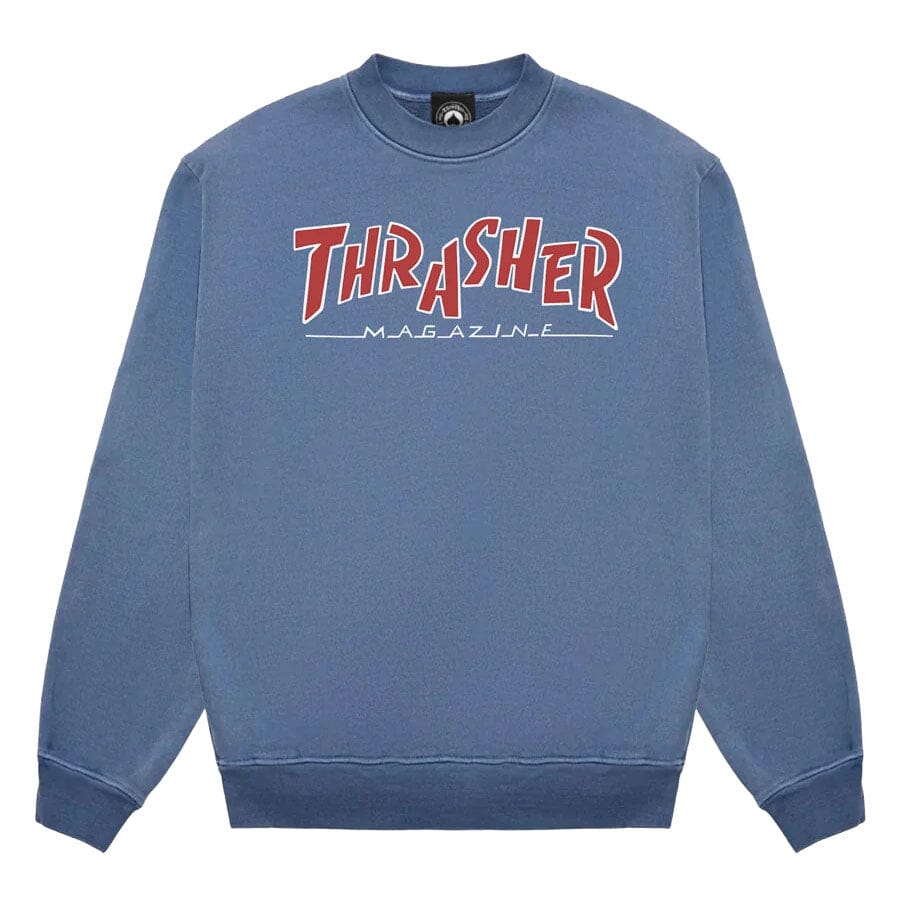 Thrasher Parra Mag Crewneck Blue crewnecks Thrasher Magazine L 