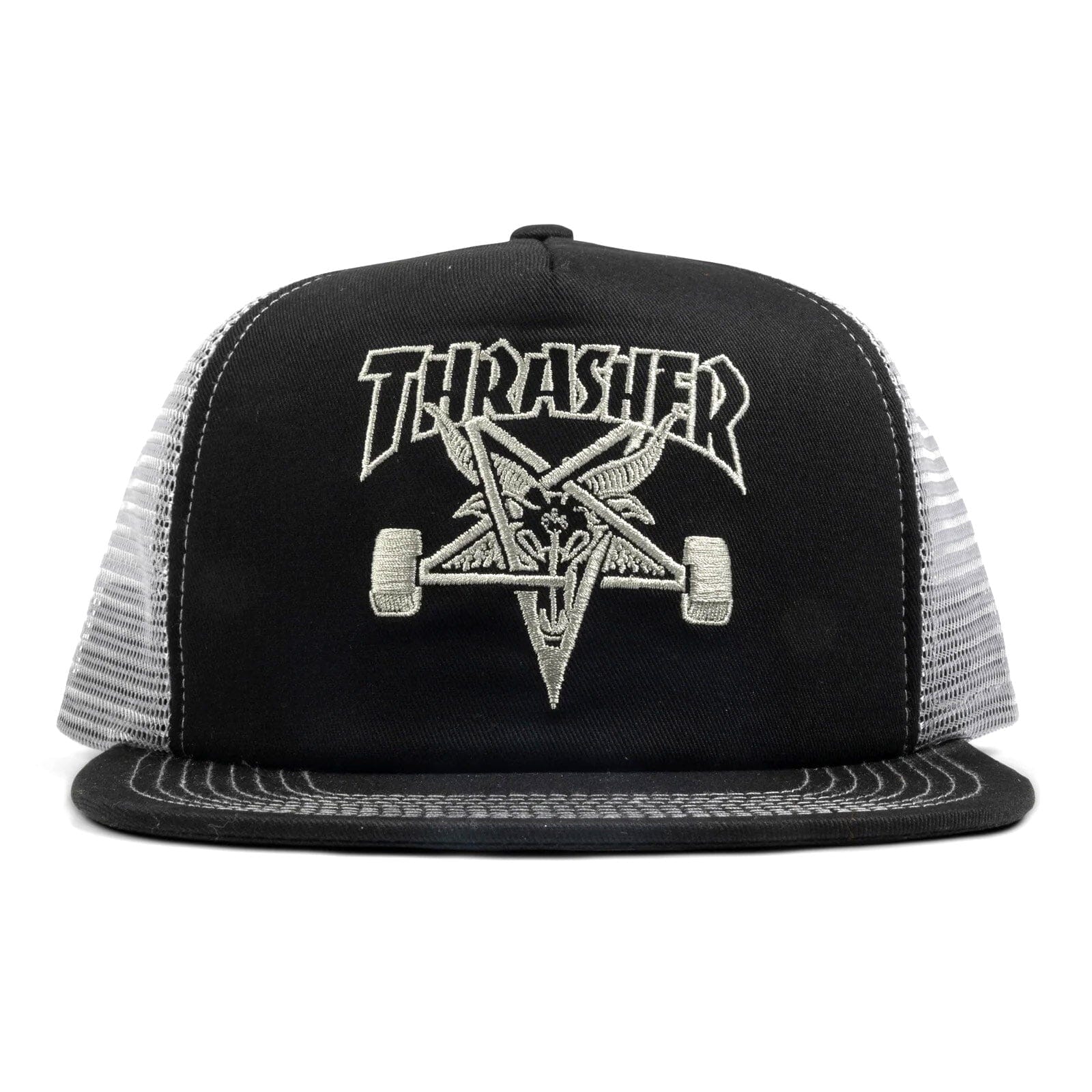 Thrasher Skategoat Trucker Hat Black/Grey hats Thrasher Magazine 