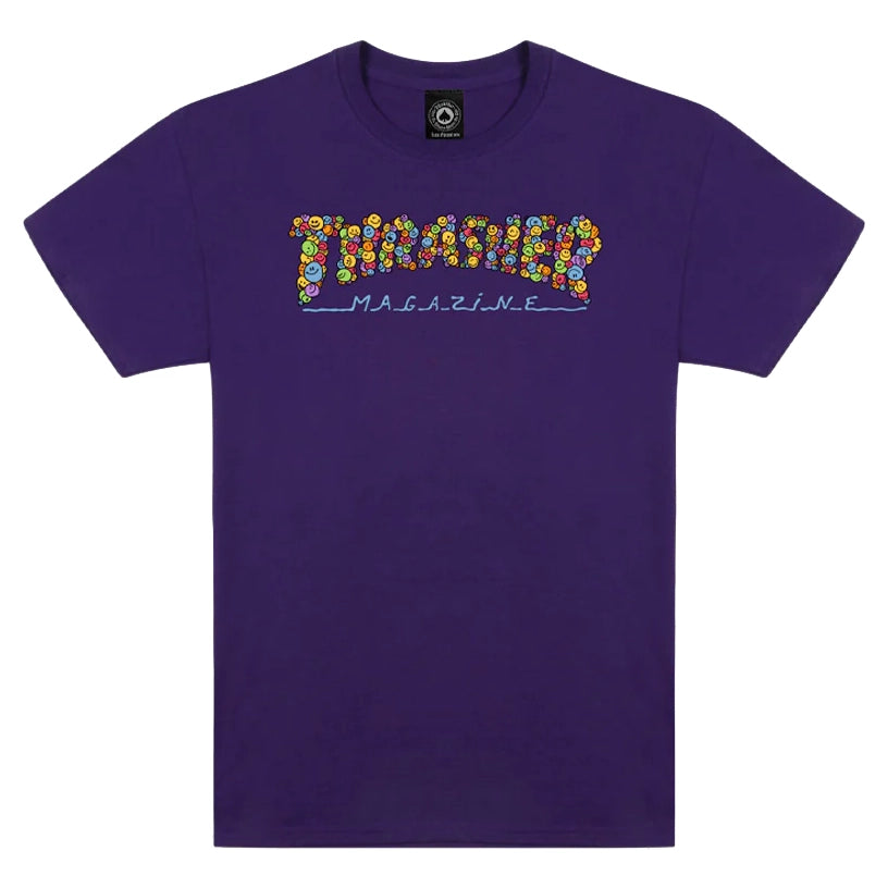 Thrasher Smile by Spanky Tee Purple Tees Thrasher Magazine 