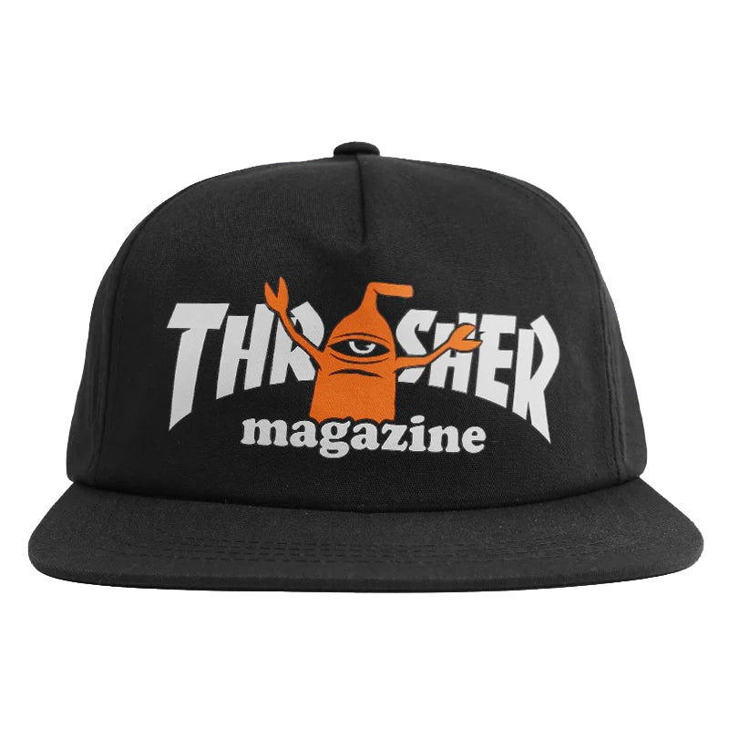 Thrasher x Toy Machine Sect Snapback Hat Black hats Thrasher Magazine 