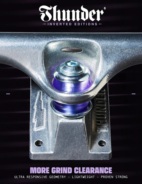 Thunder Team Inverted Polished Trucks (Assorted Sizes) - Coureur Goods Thunder Team Inverted Polished Trucks (Assorted Sizes) - Coureur Goods