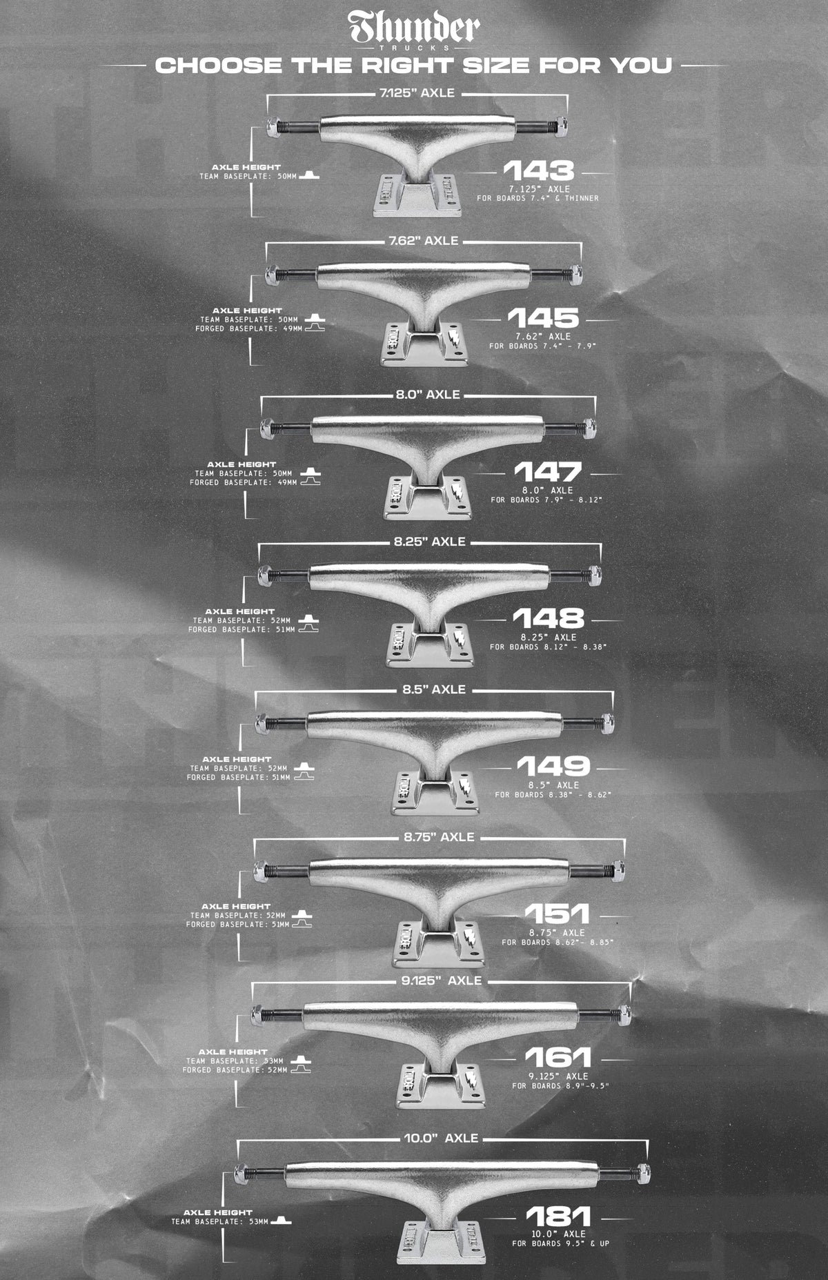 Thunder Team Sonora Trucks Black (Assorted Sizes) trucks Thunder 