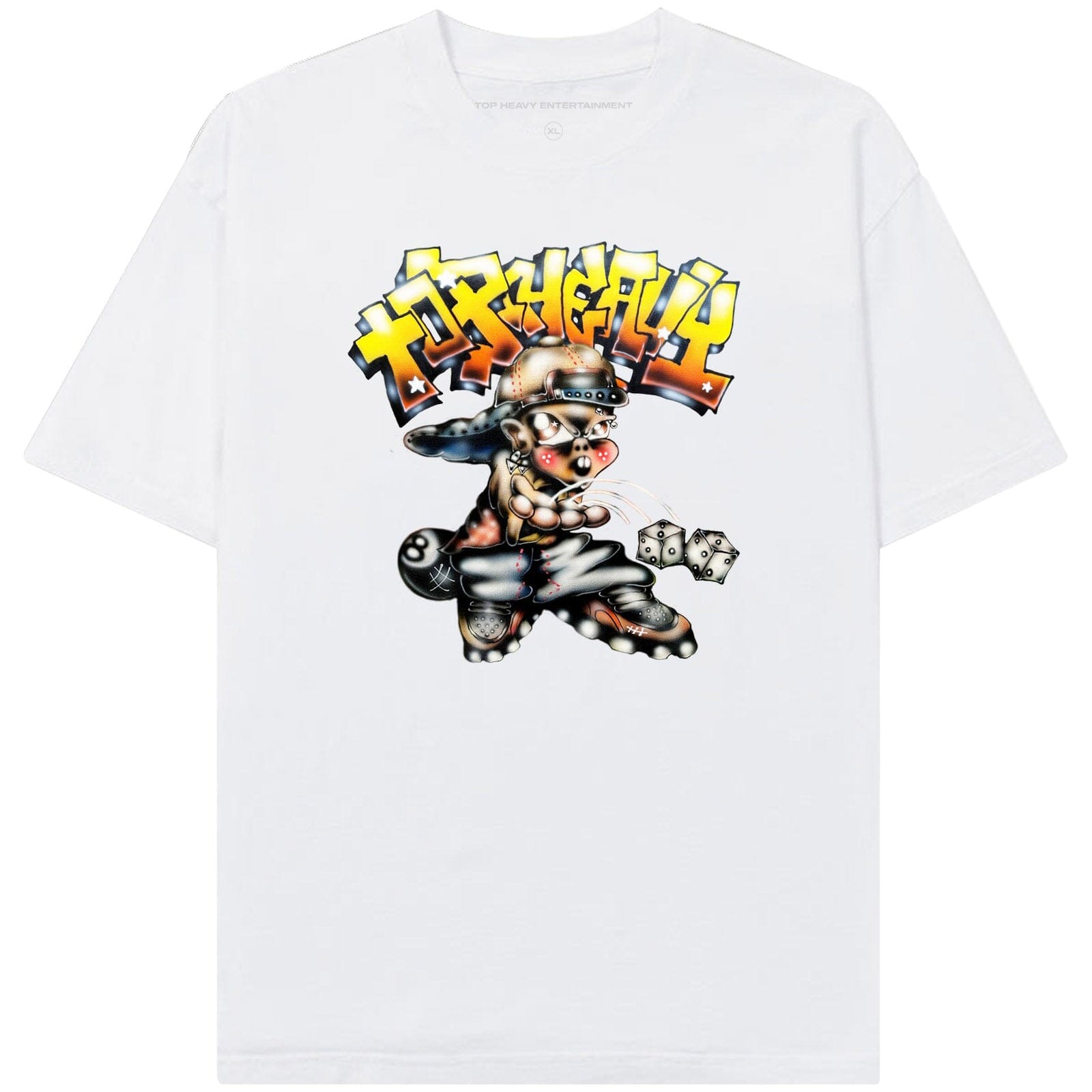 Top Heavy Block Boy Tee White Tees Top Heavy Entertainment 