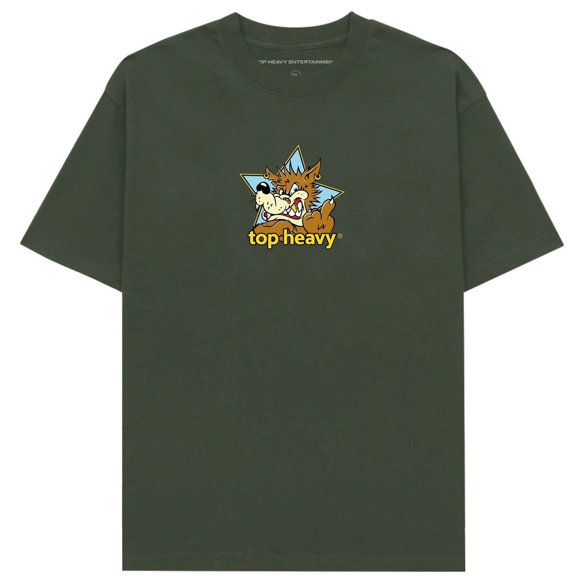 Top Heavy Doghouse Tee Military Green Tees Top Heavy Entertainment 