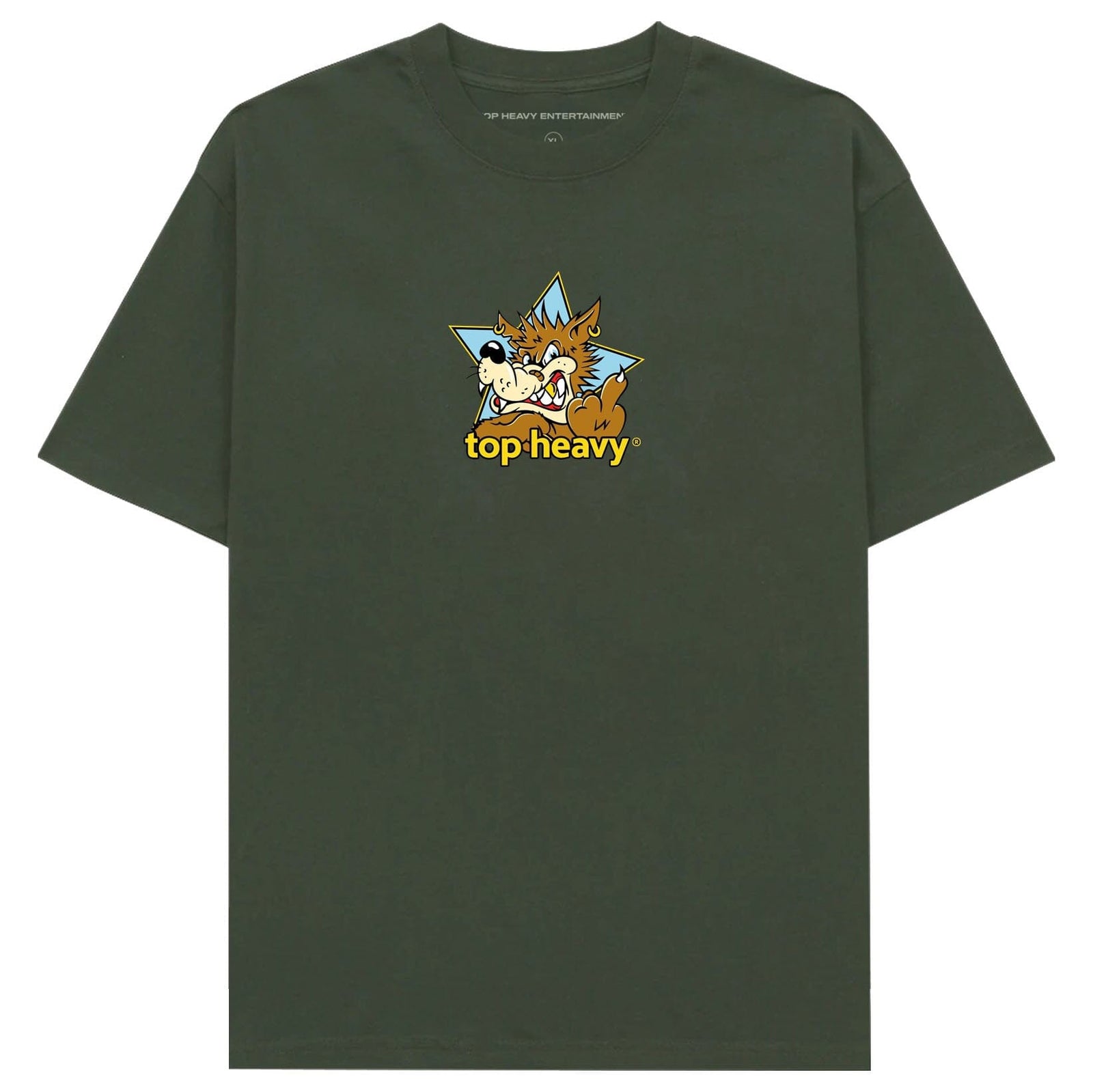 Top Heavy Doghouse Tee Military Green Tees Top Heavy Entertainment 