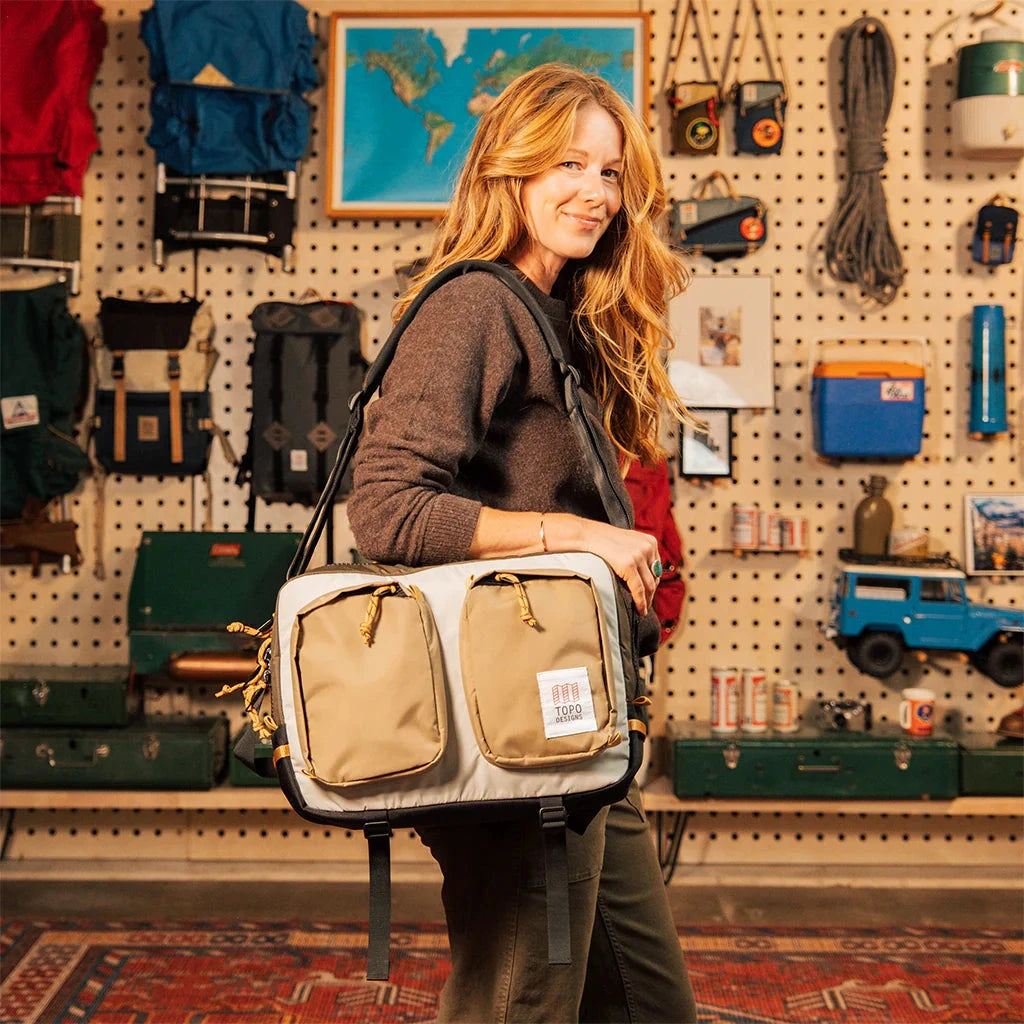 Topo Designs Global Briefcase Stone Blue/Forest bags Topo Designs 