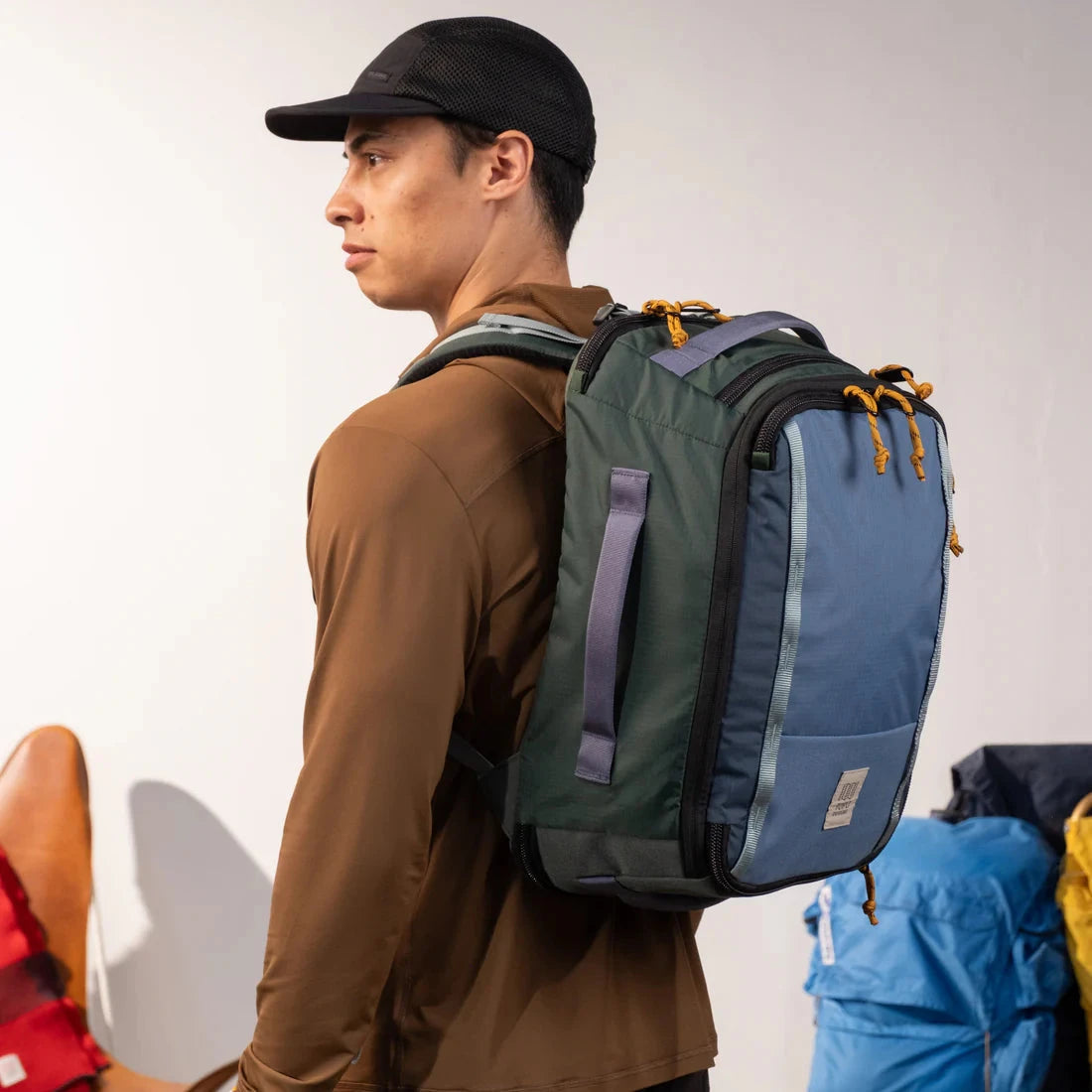 Topo Designs Global Travel Backpack Stone Blue/Forest bags Topo Designs 