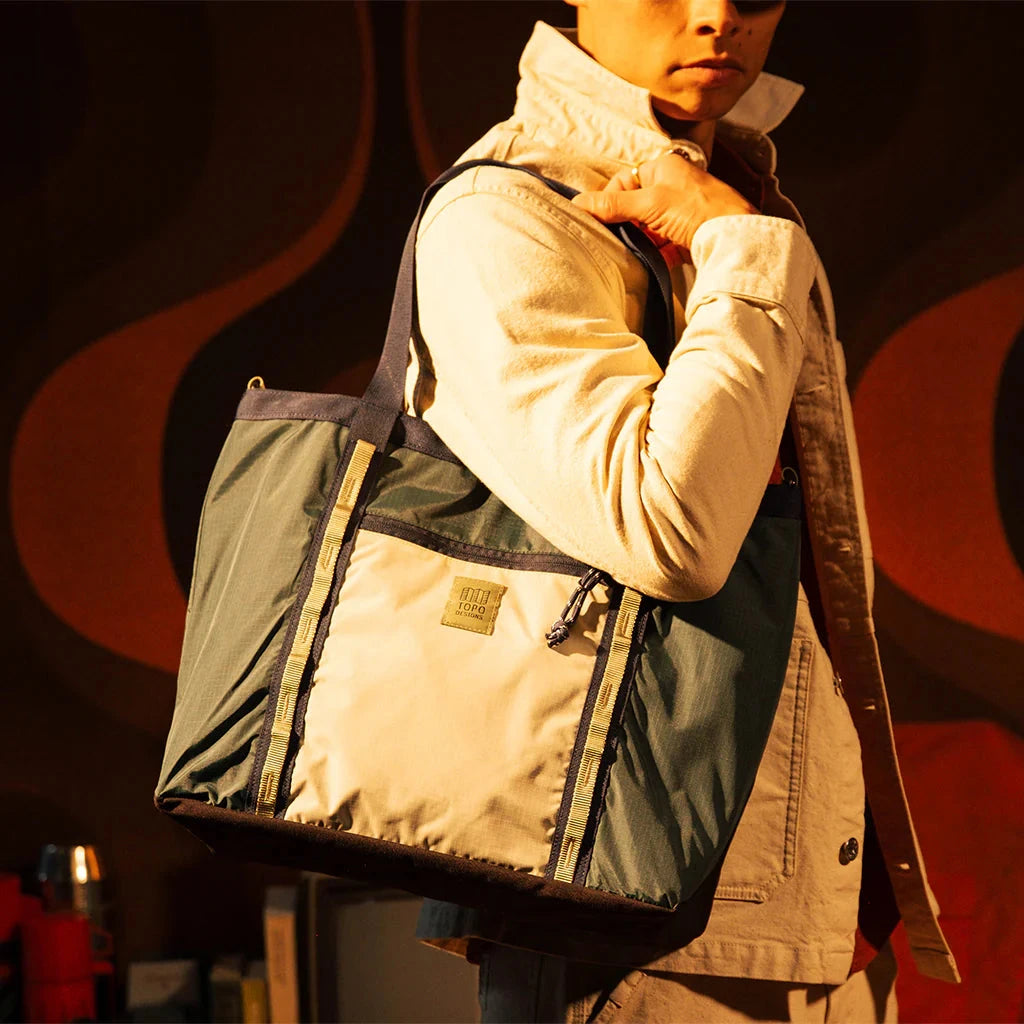 Topo Designs Mountain Utility Tote Forest/Bone White bags Topo Designs 