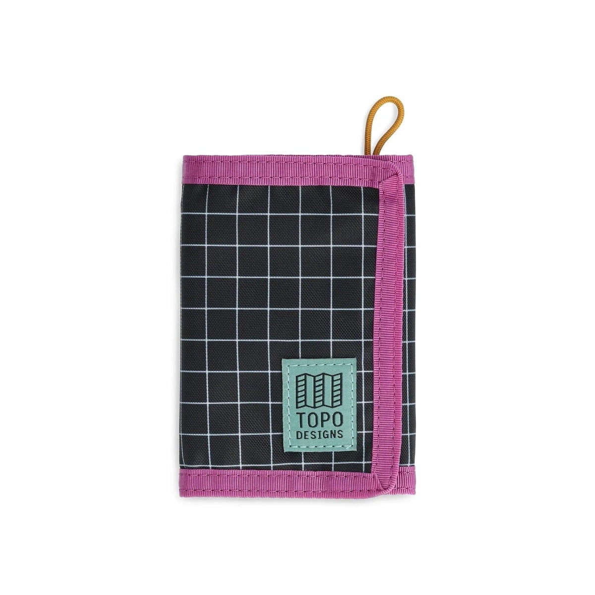 Topo Designs Tri-Fold Wallet B/W Grid Wallets &amp; Money Clips Topo Designs 
