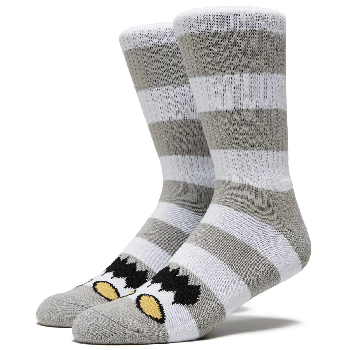 Toy Machine Monster Big Stripe Socks Grey Socks Toy Machine 