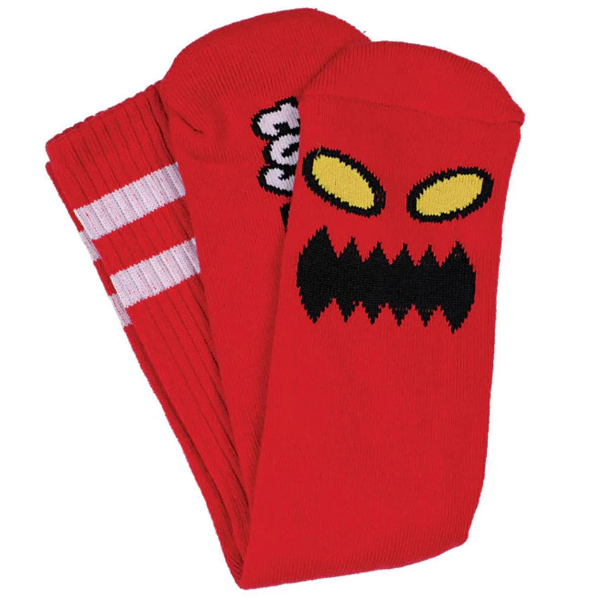 Toy Machine Monster Face Sock Red Socks Toy Machine 