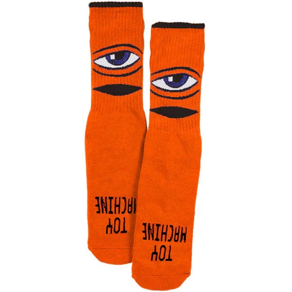Toy Machine Sect Eye Youth Sock Orange Socks Toy Machine 
