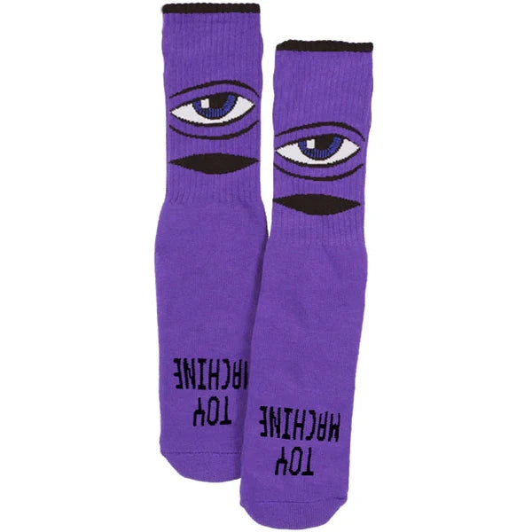 Toy Machine Sect Eye Youth Sock Purple Socks Toy Machine 
