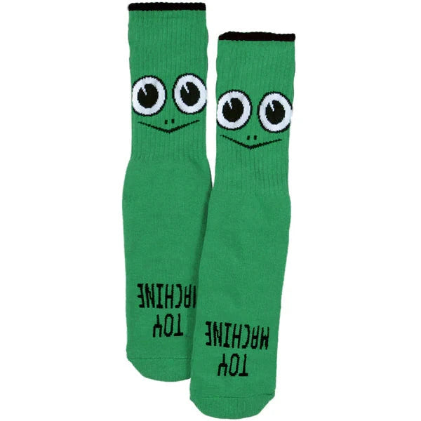 Toy Machine Turtle Face Youth Socks Green Socks Toy Machine 