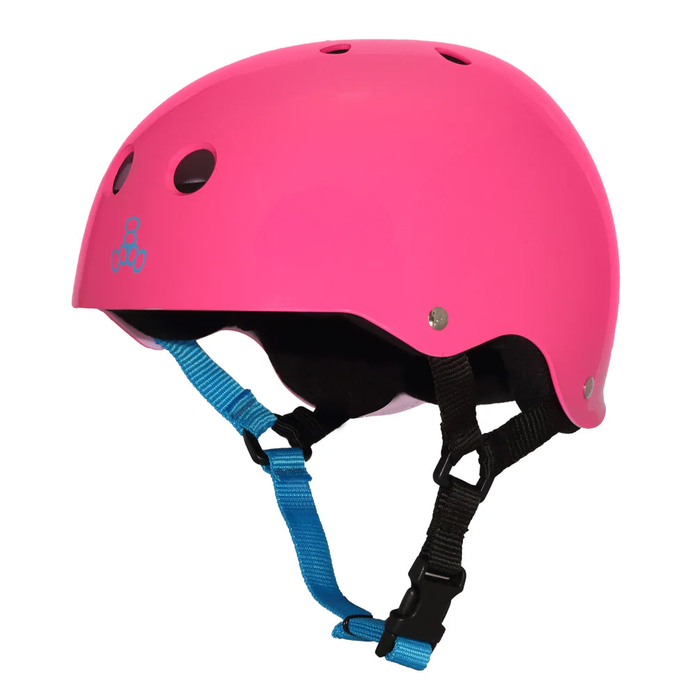 Triple 8 Sweatsaver Helmet Neon Fuschia Glossy safety gear Triple 8 