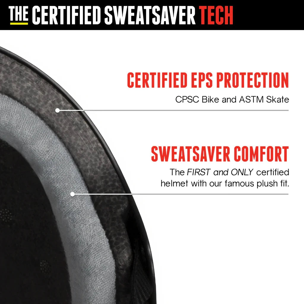 Triple 8 The Certified Sweatsaver Helmet Black Matte safety gear Triple 8 