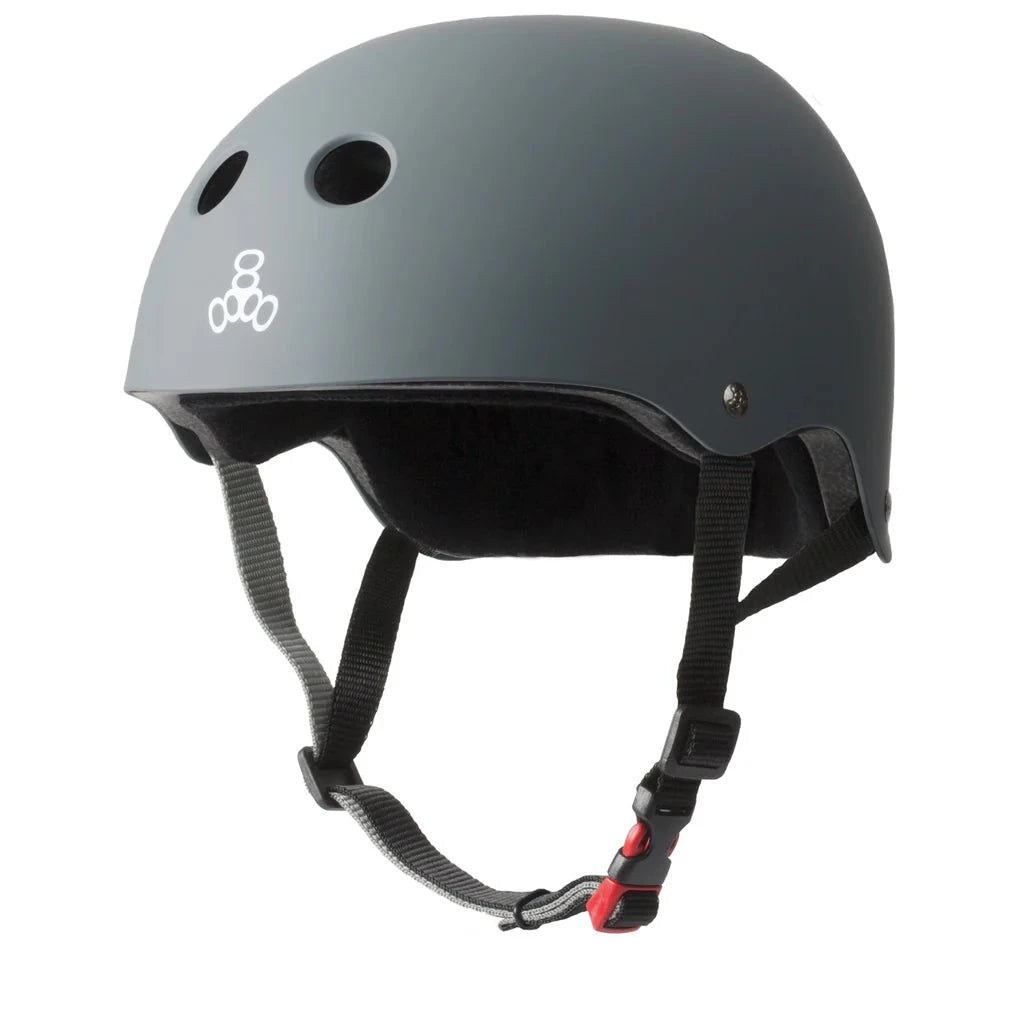 Triple 8 The Certified Sweatsaver Helmet Carbon Matte safety gear Triple 8 