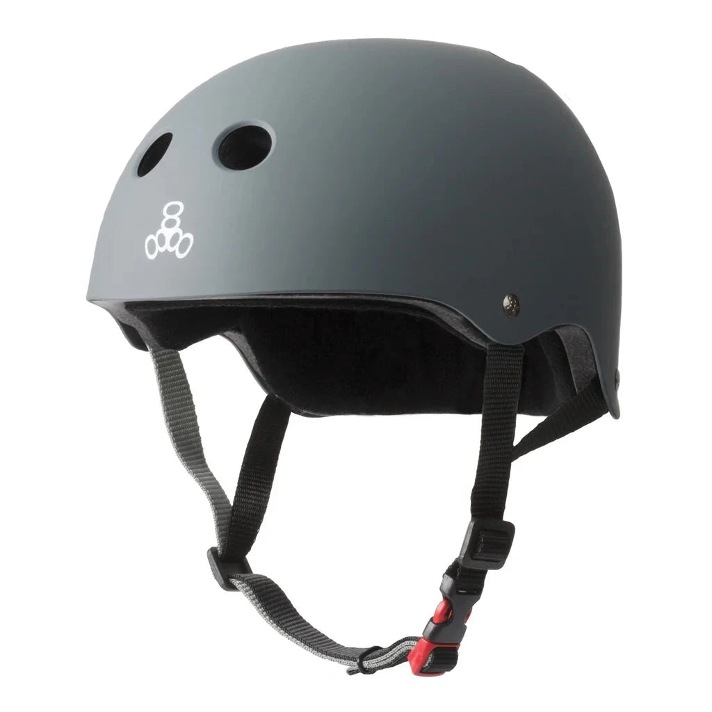 Triple 8 The Certified Sweatsaver Helmet Carbon Matte safety gear Triple 8 