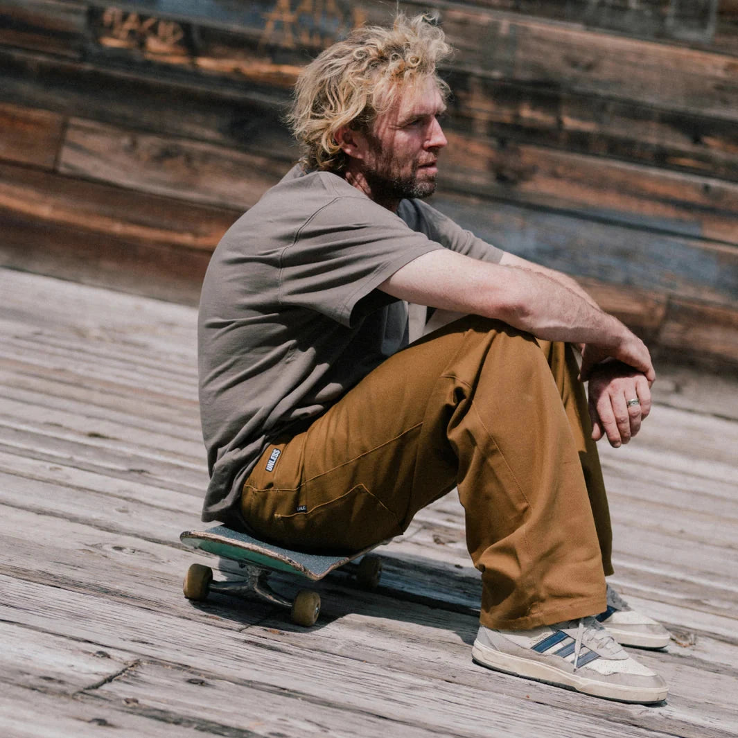 Unless Collective Baggy Canvas Pant Breen Pants Unless Collective 