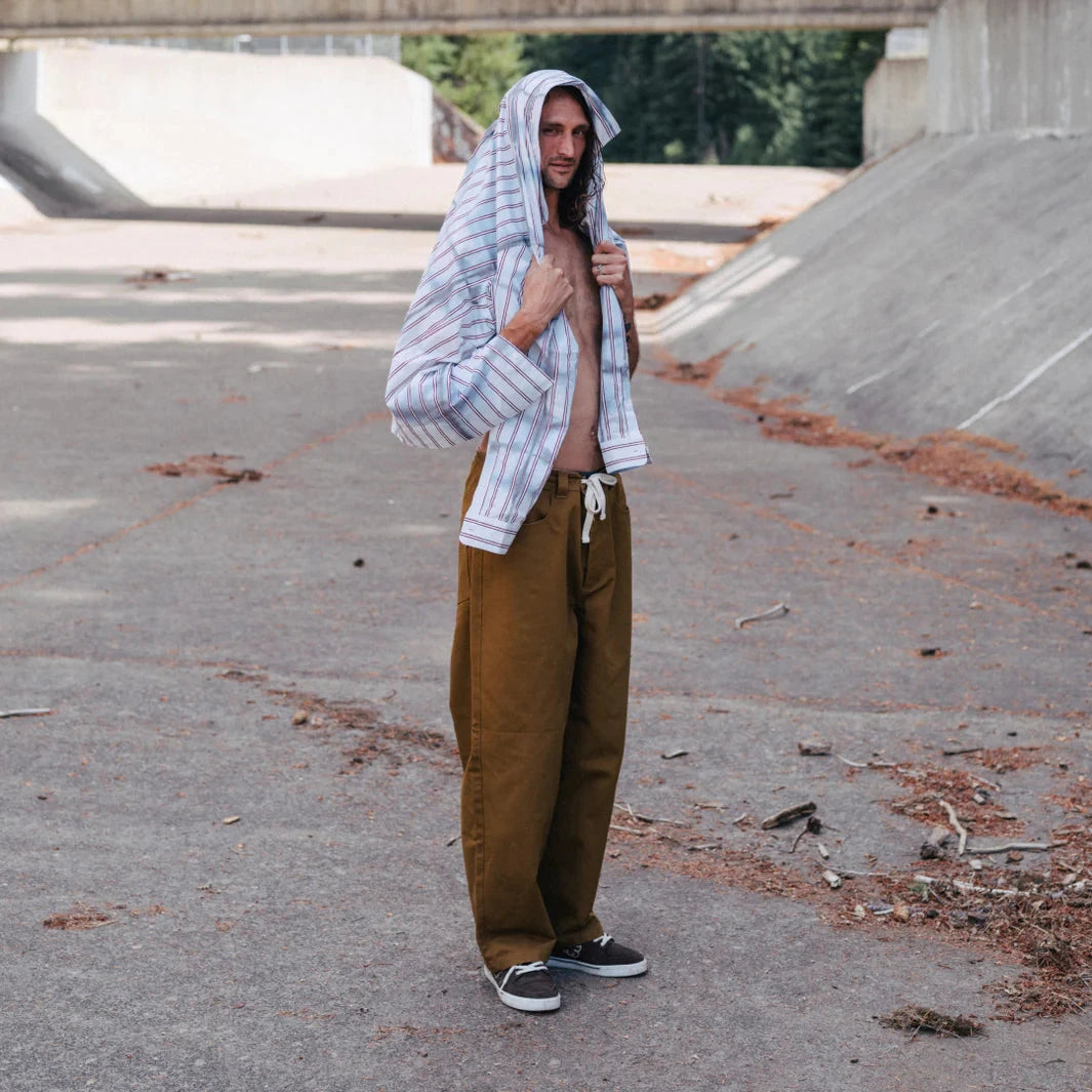 Unless Collective Baggy Canvas Pant Breen Pants Unless Collective 