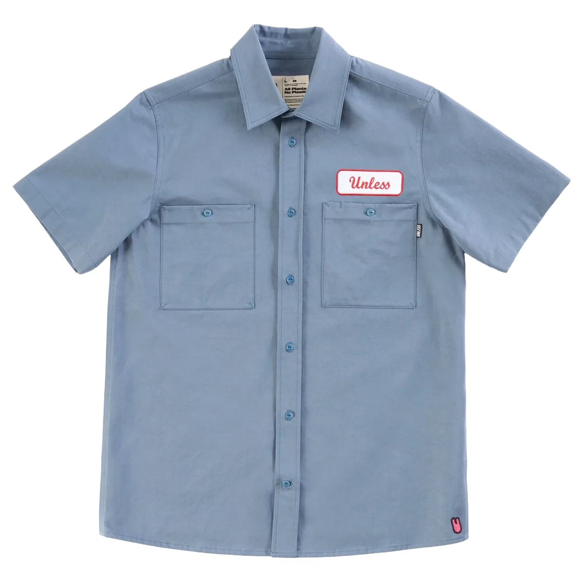 Unless Collective Embroidered Work Short China Blue shirts Unless Collective 