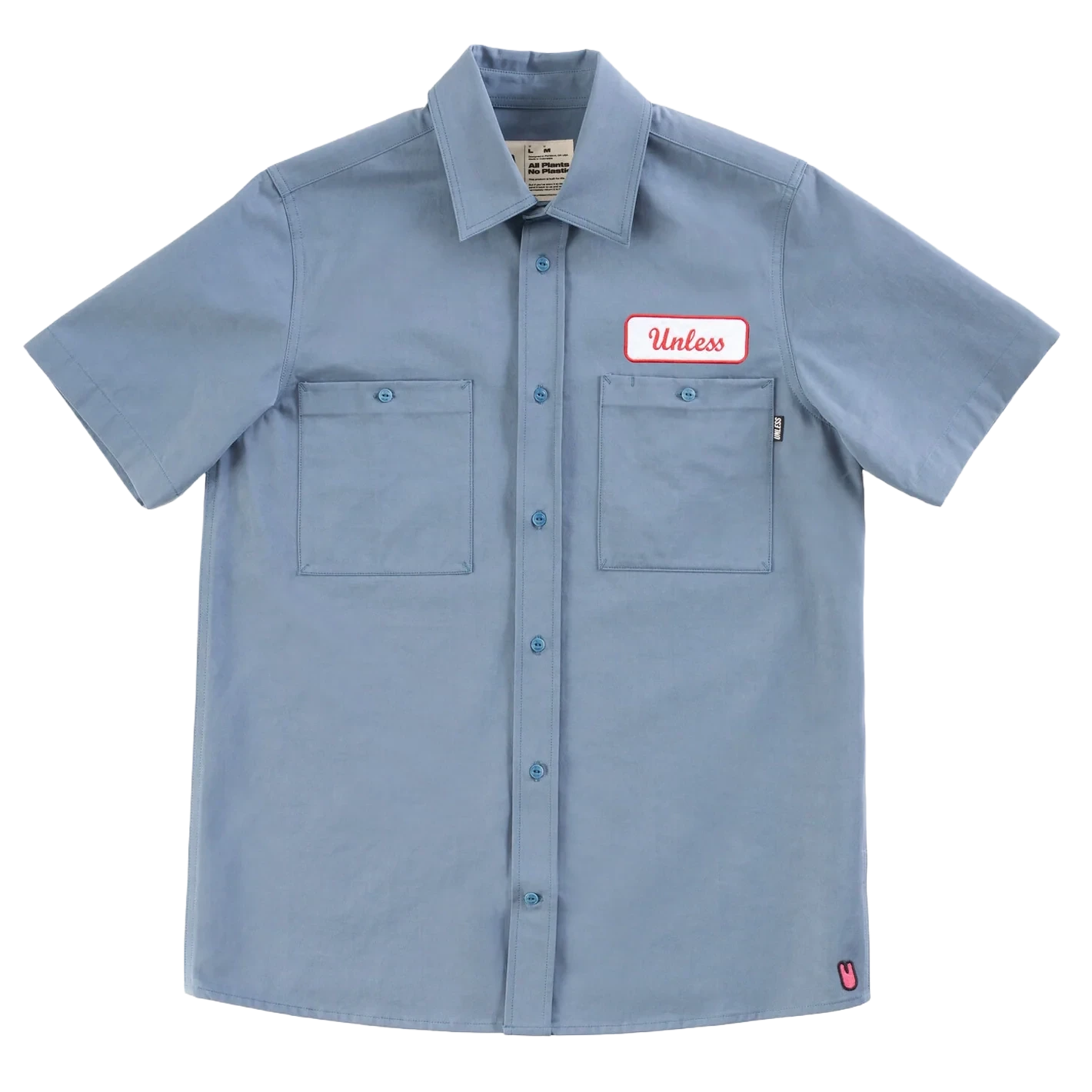 Unless Collective Embroidered Work Short China Blue shirts Unless Collective 