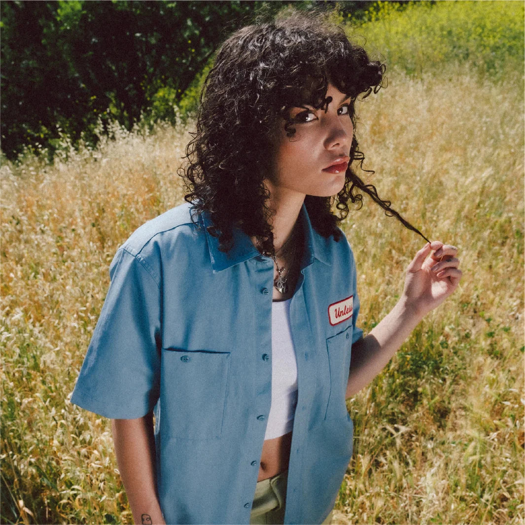 Unless Collective Embroidered Work Short China Blue shirts Unless Collective 