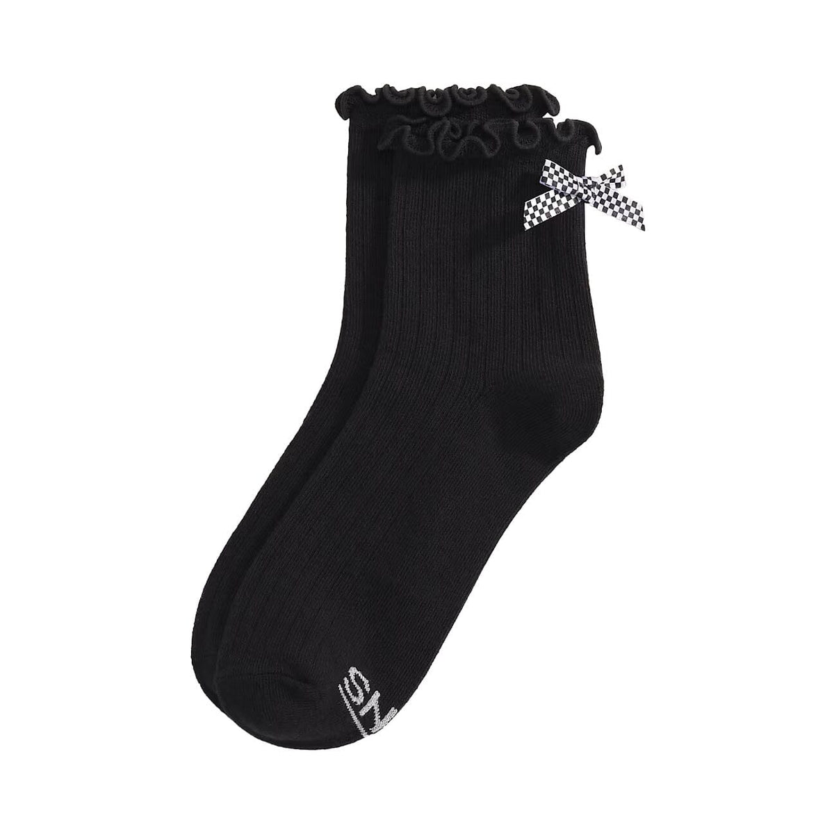 Vans Bow Back Check Crew Sock Black Socks Vans 